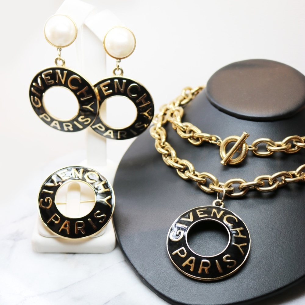 ⚜️ Givenchy Paris Brooch and Necklace Fine Jewelry Parure *Earrings Not Included - Picture 7 of 15